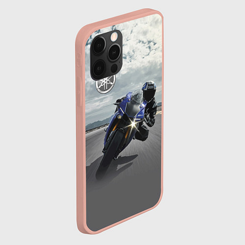 Чехол iPhone 12 Pro Max Yamaha / 3D-Светло-розовый – фото 2