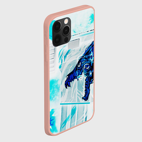 Чехол iPhone 12 Pro Max CS GO HOWL ВОЙ / 3D-Светло-розовый – фото 2