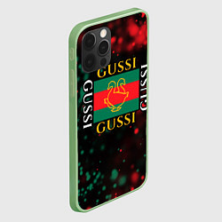 Чехол для iPhone 12 Pro Max GUSSI ГУСИ, цвет: 3D-салатовый — фото 2