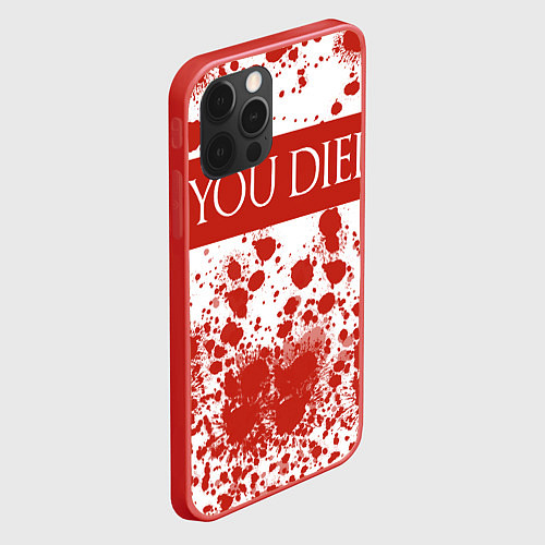 Чехол iPhone 12 Pro Max DARK SOULS / 3D-Красный – фото 2