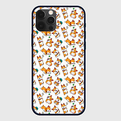Чехол для iPhone 12 Pro Max Корги, цвет: 3D-черный