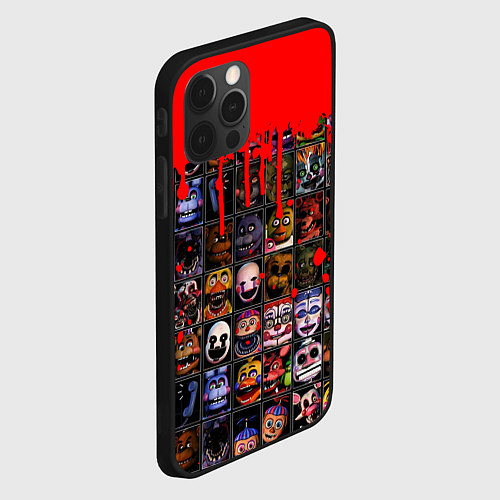 Чехол iPhone 12 Pro Max Five Nights At Freddys / 3D-Черный – фото 2