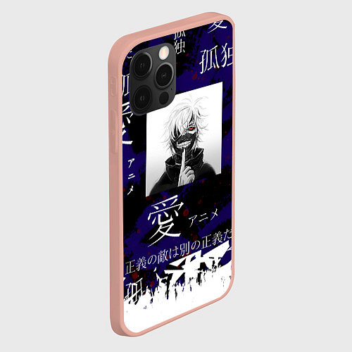 Чехол iPhone 12 Pro Max Токийский гуль / 3D-Светло-розовый – фото 2