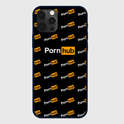 Чехол для iPhone 12 Pro Max Porn Hub, цвет: 3D-черный