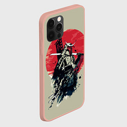 Чехол для iPhone 12 Pro Max Samurai man, цвет: 3D-светло-розовый — фото 2