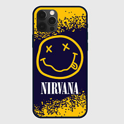 Чехол для iPhone 12 Pro Max NIRVANA НИРВАНА, цвет: 3D-черный