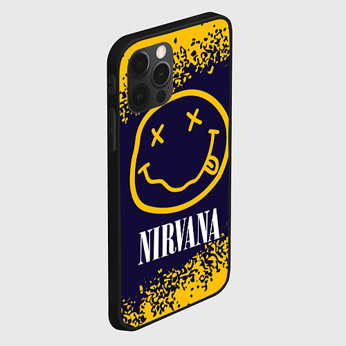 Чехол iPhone 12 Pro Max NIRVANA НИРВАНА / 3D-Черный – фото 2