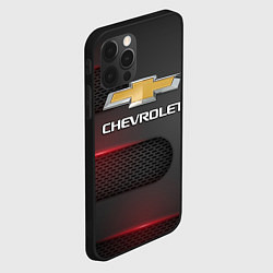 Чехол для iPhone 12 Pro Max CHEVROLET, цвет: 3D-черный — фото 2