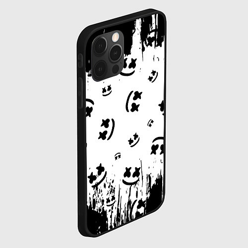 Чехол iPhone 12 Pro Max MARSHMELLO МАРШМЕЛЛОУ / 3D-Черный – фото 2