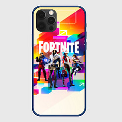 Чехол для iPhone 12 Pro Max FORTNITE, цвет: 3D-тёмно-синий