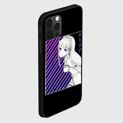 Чехол iPhone 12 Pro Max Re:Zero / 3D-Черный – фото 2