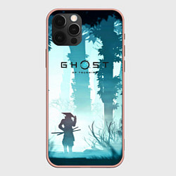 Чехол для iPhone 12 Pro Max Ghost of Tsushima, цвет: 3D-светло-розовый