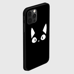 Чехол для iPhone 12 Pro Max Кошачья мордочка, цвет: 3D-черный — фото 2