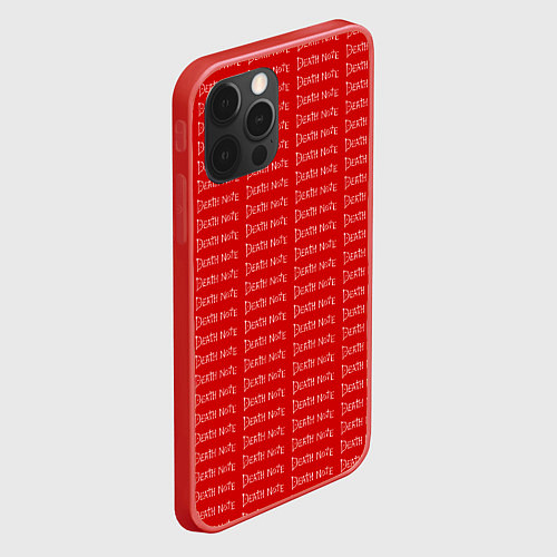 Чехол iPhone 12 Pro Max Death note pattern red / 3D-Красный – фото 2