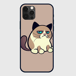Чехол для iPhone 12 Pro Max Великий Grumpy Cat, цвет: 3D-черный