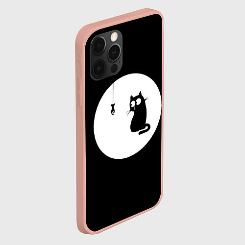 Чехол iPhone 12 Pro Max Ночная охота / 3D-Светло-розовый – фото 2