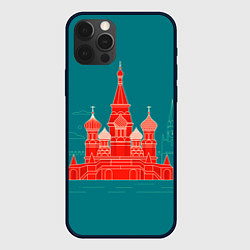 Чехол для iPhone 12 Pro Max Москва, цвет: 3D-черный