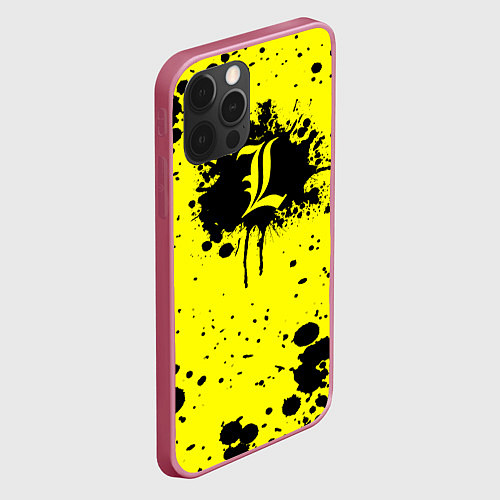 Чехол iPhone 12 Pro Max Death Note / 3D-Малиновый – фото 2