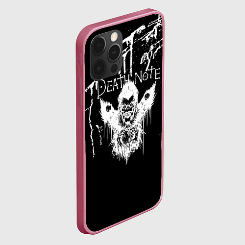 Чехол iPhone 12 Pro Max Death Note / 3D-Малиновый – фото 2