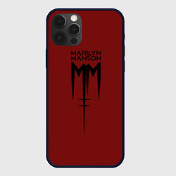Чехол для iPhone 12 Pro Max Marilyn Manson, цвет: 3D-черный