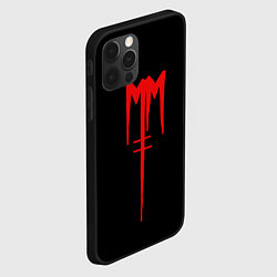 Чехол для iPhone 12 Pro Max Marilyn Manson, цвет: 3D-черный — фото 2