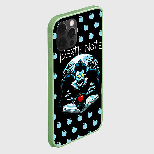 Чехол iPhone 12 Pro Max Death Note / 3D-Салатовый – фото 2