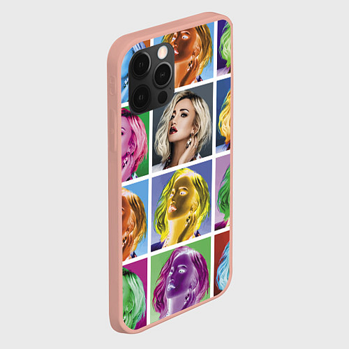 Чехол iPhone 12 Pro Max Buzova pop-art / 3D-Светло-розовый – фото 2