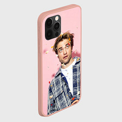 Чехол для iPhone 12 Pro Max ROBERT PATTINSON, цвет: 3D-светло-розовый — фото 2