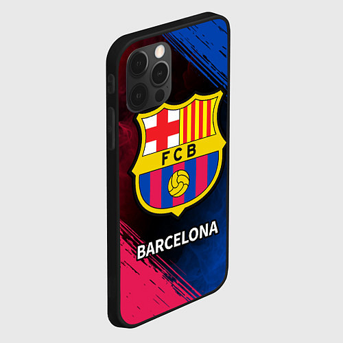 Чехол iPhone 12 Pro Max BARCELONA БАРСЕЛОНА / 3D-Черный – фото 2