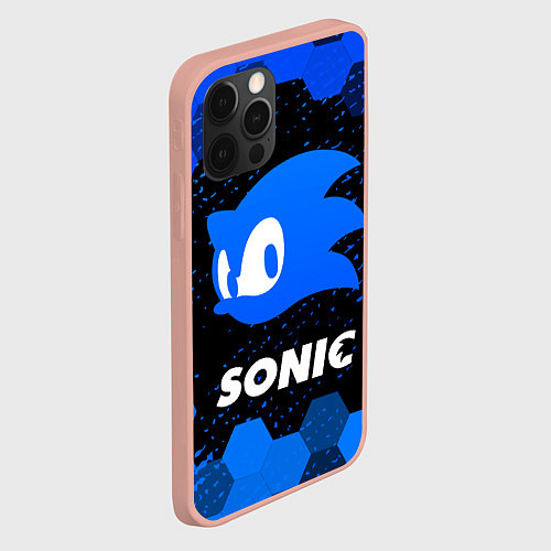 Чехол iPhone 12 Pro Max СОНИК SONIC / 3D-Светло-розовый – фото 2