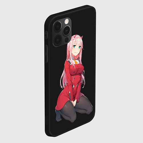 Чехол iPhone 12 Pro Max ZeroTwo Darling in the Franx / 3D-Черный – фото 2