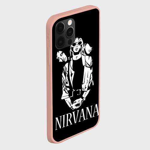 Чехол iPhone 12 Pro Max NIRVANA / 3D-Светло-розовый – фото 2