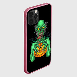 Чехол для iPhone 12 Pro Max Halloween Zombie, цвет: 3D-малиновый — фото 2