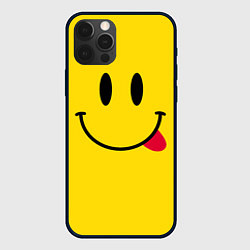 Чехол для iPhone 12 Pro Max Смайлик милый, цвет: 3D-черный
