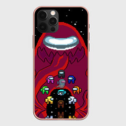 Чехол для iPhone 12 Pro Max Impostor Monster, цвет: 3D-светло-розовый