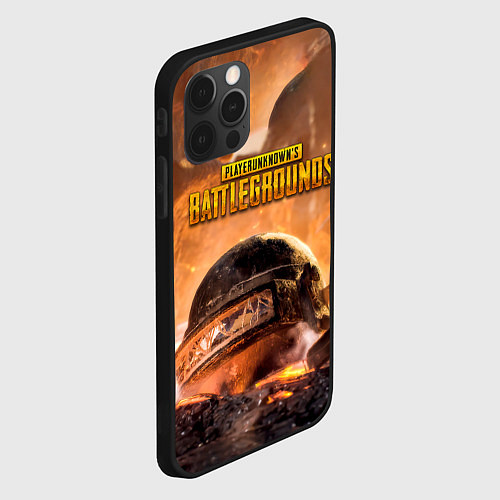 Чехол iPhone 12 Pro Max PlayerUnknowns Battlegrounds / 3D-Черный – фото 2