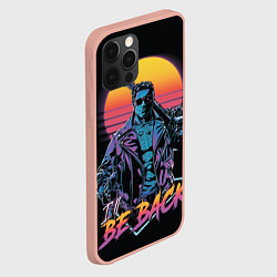 Чехол для iPhone 12 Pro Max I WILL BE BACK TERMINATOR, цвет: 3D-светло-розовый — фото 2