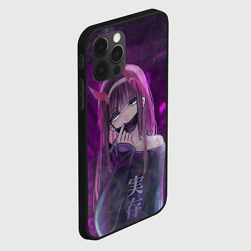 Чехол iPhone 12 Pro Max Zero Two in mask / 3D-Черный – фото 2