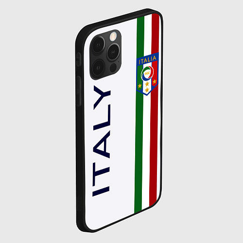 Чехол iPhone 12 Pro Max СБОРНАЯ ИТАЛИИ / 3D-Черный – фото 2