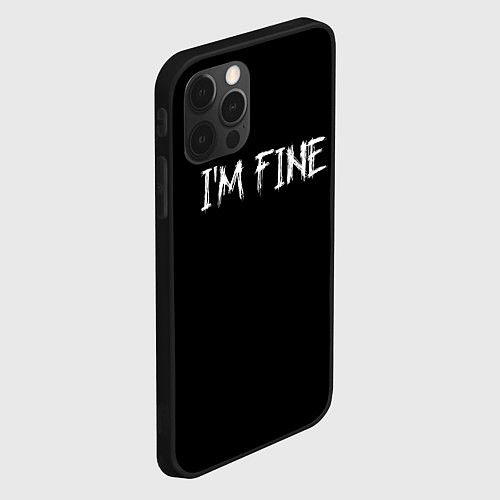 Чехол iPhone 12 Pro Max Im Fine / 3D-Черный – фото 2