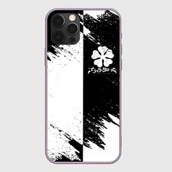 Чехол для iPhone 12 Pro Max ЧЁРНЫЙ КЛЕВЕР BLACK CLOVER, цвет: 3D-серый