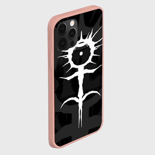 Чехол iPhone 12 Pro Max GHOSTEMANE / 3D-Светло-розовый – фото 2