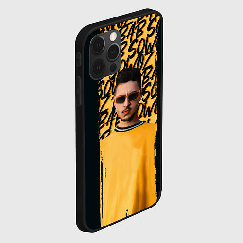 Чехол iPhone 12 Pro Max Sqwoz bab brush / 3D-Черный – фото 2