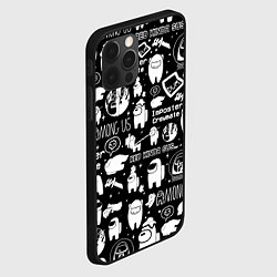 Чехол для iPhone 12 Pro Max AMONG US, цвет: 3D-черный — фото 2