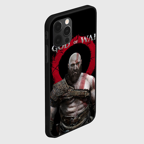 Чехол iPhone 12 Pro Max God of War / 3D-Черный – фото 2