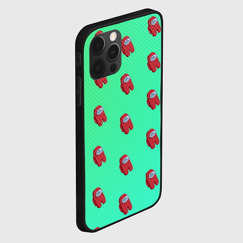 Чехол iPhone 12 Pro Max Among us / 3D-Черный – фото 2