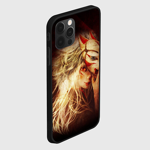 Чехол iPhone 12 Pro Max Кицуне / 3D-Черный – фото 2