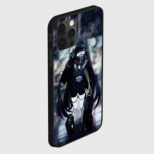Чехол iPhone 12 Pro Max Anime Cyber / 3D-Черный – фото 2