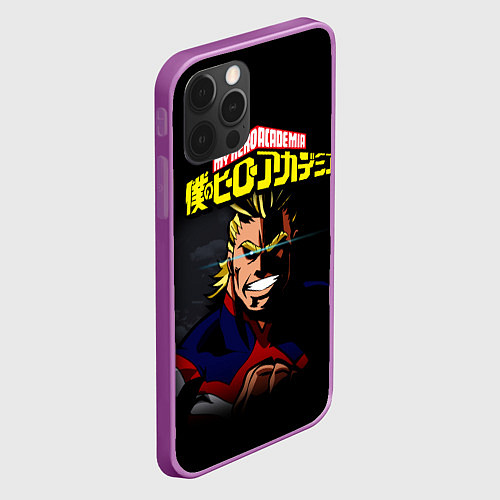 Чехол iPhone 12 Pro Max MY HERO ACADEMIA Z / 3D-Сиреневый – фото 2