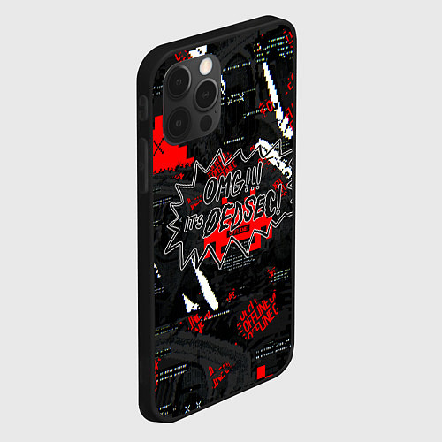 Чехол iPhone 12 Pro Max Watch Dogs: Legion / 3D-Черный – фото 2